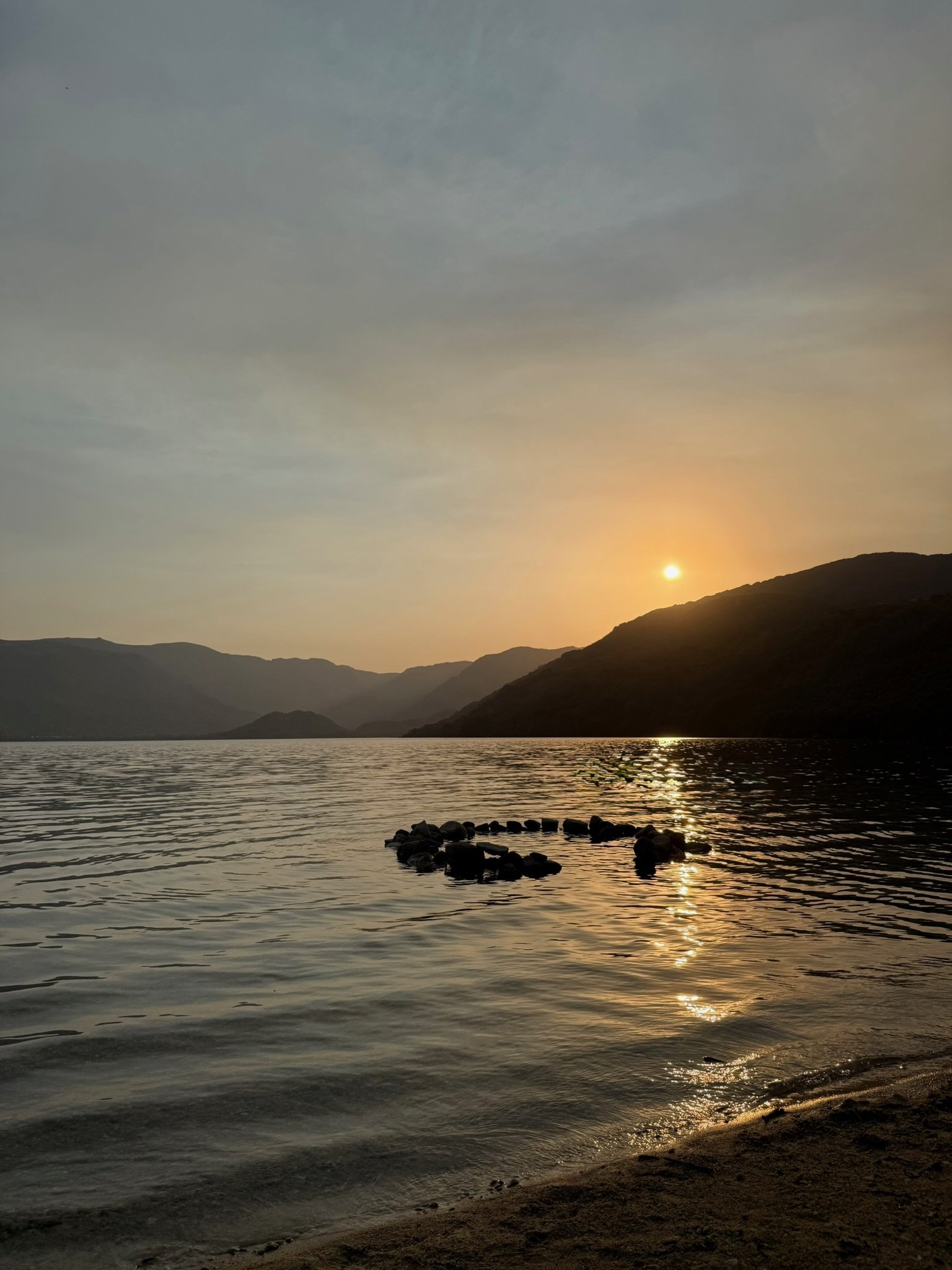 Atardecer en el Lago de Sanabria desde El Horno